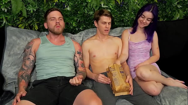 Image Movie Night Turns Into Bi Threesome with Hard Rough DVP! Deviant Spirit, Steve Rickz, Sage Roux