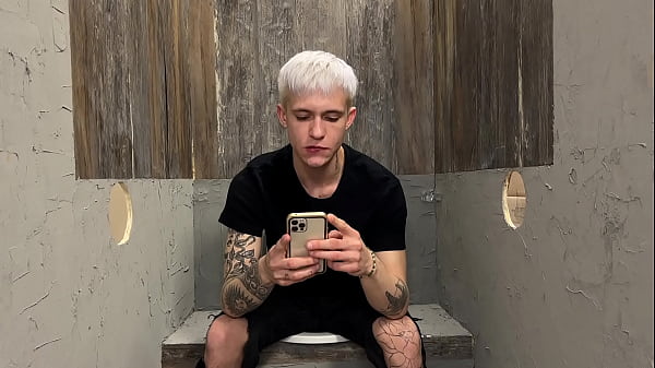 Image Tattooed faggot twink served strangers with his mouth and asshole through the glory hole 256