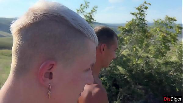 Image Hardcore Group Sex Outdoors in the Mountains - Young Skinny Babe Cummed