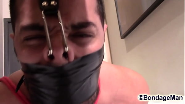Image Leicy Sposito hogtied ballgagged tapegagged nosehook | preview