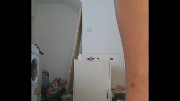 Image Sissy pissing on floor like a pet dog, scruffy whore