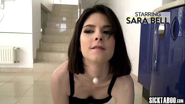 Image Hot petite teen slut Sara Bell deepthroated before hardcore anal fucking