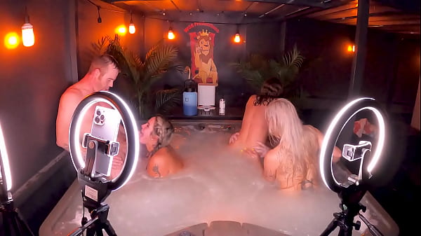 Image Hot Tub Orgy With Lory Lace, Kendra Heart And Misty Meaner.