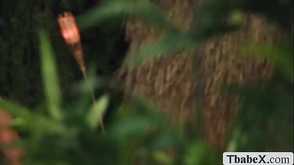 Image Black beauty TS gets analed by stranger in jungle