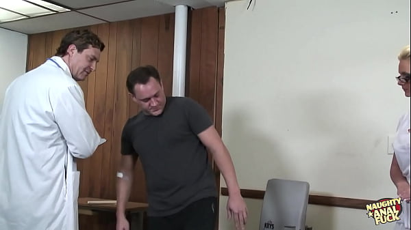 Image Busty blonde nurse gets her juicy ass drilled by the hung doctor until he cums