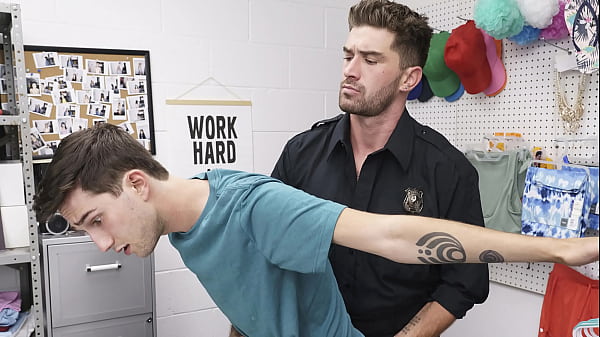 Image Gay Guard Following the Standard Procedure to Search the Shoplifting Suspects - Menperps
