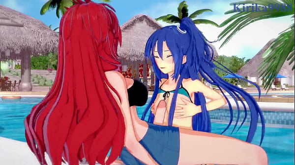 Image Chris Yukine and Cagliostro and Tsubasa Kazanari and Kanade Amō intense lesbian play and futanari sex. - Symphogear Hentai