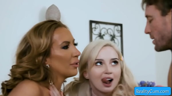 Image Natural busty teen blonde girls joins threesome with older couple and loves it - Richelle Ryan, Lexi Lore, Ryan Mclane