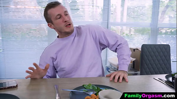 Image FamilyOrgasm - Raunchy Stepdaughter Blows her Stepdad bellow the Table