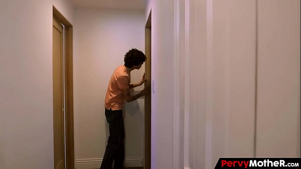 Image PervyMother - Boy Quietly Observes His Noisy Step Mom and Stepbrother as They Fuck