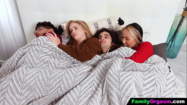 Image FamilyOrgasm - Siblings and their Stepsister are Freezing and Need to Warm Up