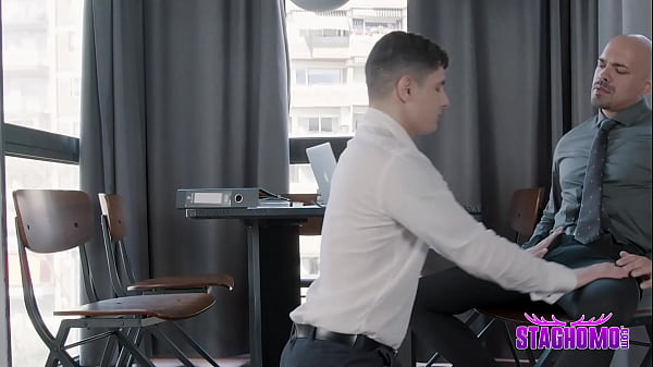 Image Corporate Executive Operator, Mr. Cabrera Alexandro fucks callboy Bastian Karim in his office!