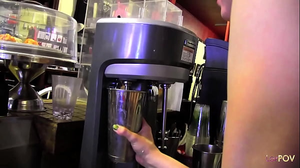 Image New blonde employee gets taught the ins and outs of the kitchen by the brunette milf lesbian
