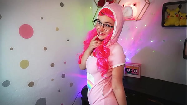 Image Petite Cosplay Step-Sister give Aheago Blowjob and let him cum in Mouth