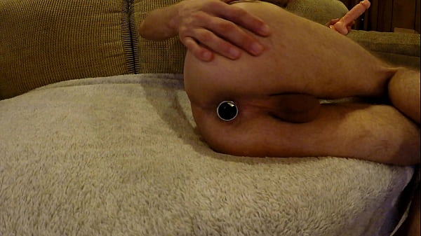 Image Straight Boy Dildos hole on couch