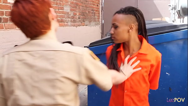 Image Lesbian redhead fucked black gal with dread heads with a huge strapon