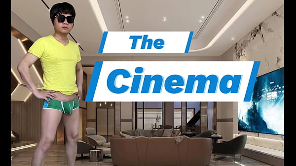 Image A musculine guy wanders around the city where he found out a secret cinema where he got his surprise group sex with strangers