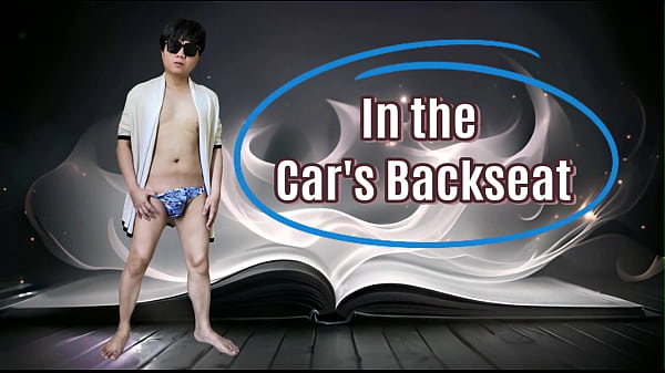 Image A young guy suck his matured man friend at the backseat of the car and swallowed his cum