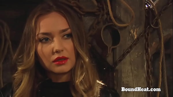 Image Tied Up Blonde Lesbian Slave With Big Tits Touched By Madame