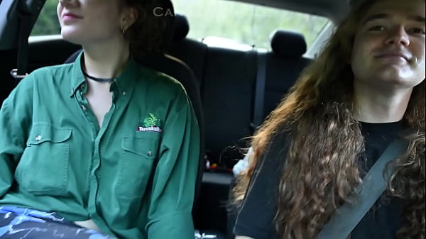 Image lustful clowness seduced a taxi driver