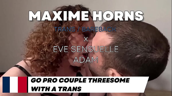 Image POV Hot Threesome with a Trans Goddess: Two Guys, One Cum-Soaked Ending - maxime horns