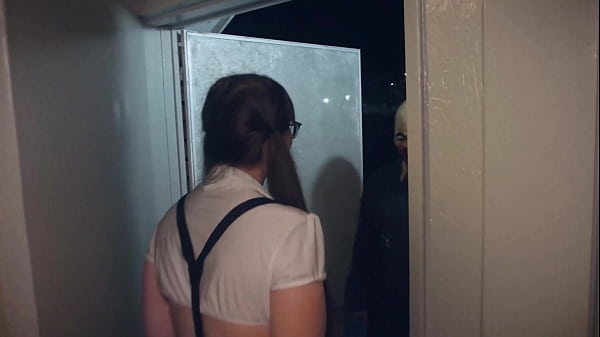 Image Thick horny slut fucks monster who shows up at her door for Halloween