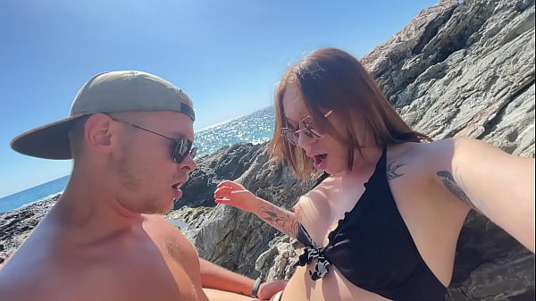 Image Horny ouple on vacation fuck at the beach