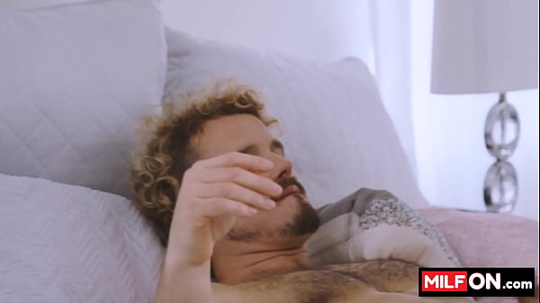 Image Busty blonde milf with huge round butt riding massive dick in her bedroom - Jenna Starr, Robby Echo