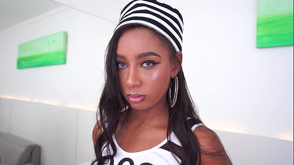 Image Bondaped #1: Brazilian ebony princess Jasminy Villar handcuffed & daped in prison (DAP, Anal, BDSM, Monster cock, prolapse) OB391