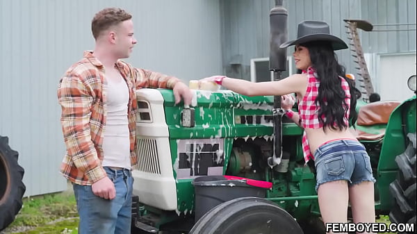 Image Marcus McNeil decides that the femboy Sydney is done with his farm chores for the day and that its time for a much needed break