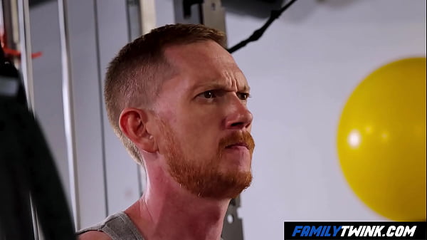 Image FamilyTwink - Little Redhead Stepson Banged by Step Dad in the Gym