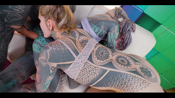Image Inked anuskatzz orgy with tattoo friends Lisa Rocketcock double penetration big dick fuck pov