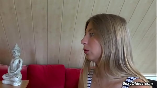 Image Teen seduces and fuck old man Hugo in his office