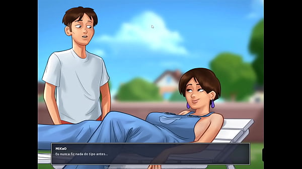 Image Summertime Saga ep 21 - Diane me Bateu uma Punheta no Quintal