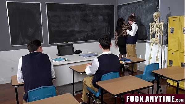 Image The Lucky Students Get to Freeuse Their Hot Italian Teacher in The Classroom - Fuckanytime
