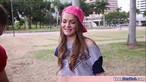 Image Cute rollerblade chick Monica gets picked up for a quickie fuck