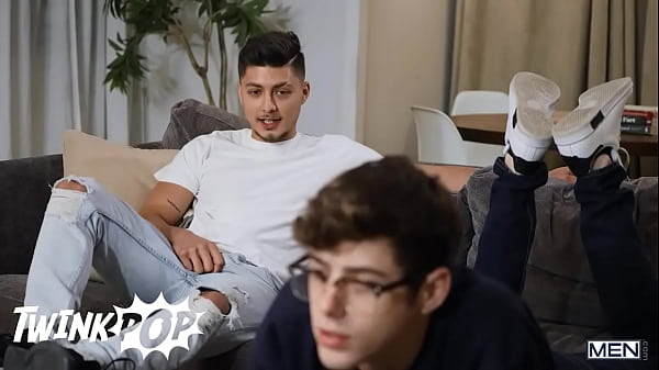 Image TWINKPOP - Angel Rivera Fucks Joey Mills' Mouth, Then Pounds Him Until He Covers Him With His Load