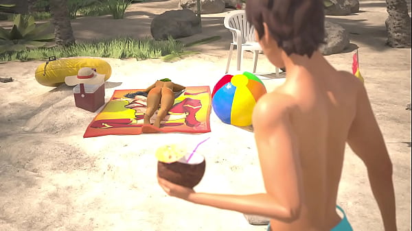 Image 3DGSPOT - Oily Babe Gets Her Pussy Pounded At The Beach! 3D ANIMATION!