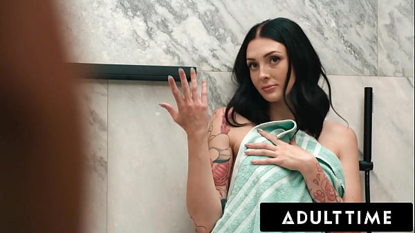Image ADULT TIME - Charlotte Sins CAUGHT Riding Dildo In Shower, Uses Her Roomie's Cock To Finish The Job!