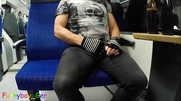 Image On the train ride home, I cheekily jerk off my cock (S)