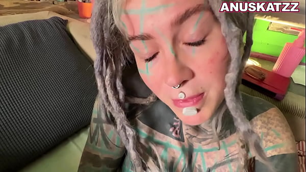 Image Tattoo model Anuskatzz gets fucked and creampied with a big load of cum fucking rough sex amateur