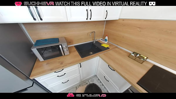 Image Brunette sexy girl Kaya Finch is having hard sex and enjoying it on the kitchen in VR.