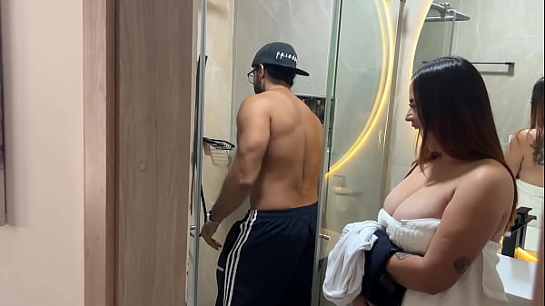 Image Busty babe asks the neighbor with the biggest dick on the block to help her fix her shower