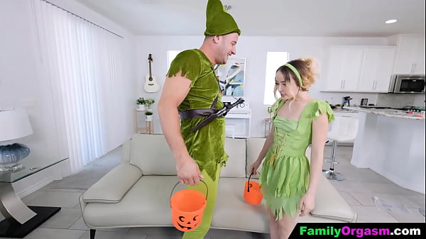 Image FamilyOrgasm - Step Dad and Stepdaughter Wearing Cartoon Costumes