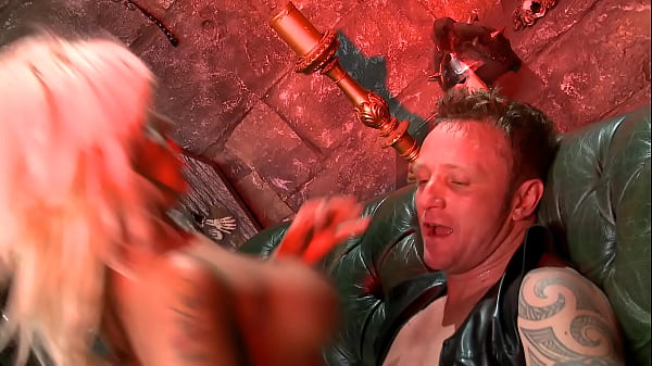 Image Hot fucking in the basement ends with a cumload on the tits