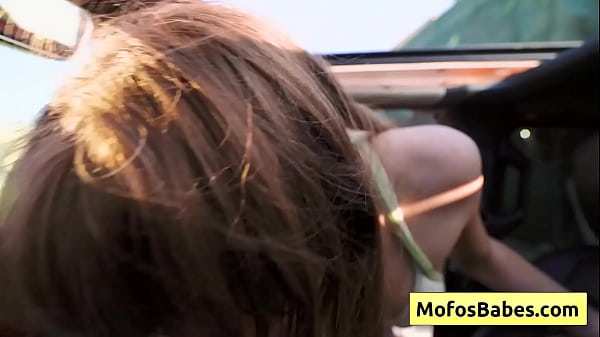 Image Sexy blonde teen suck big dick in the car and continue the party at home (Leila Cove, Charles Dera)