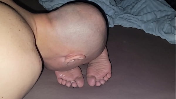 Image He licked the soles of his stepmother and cum on them
