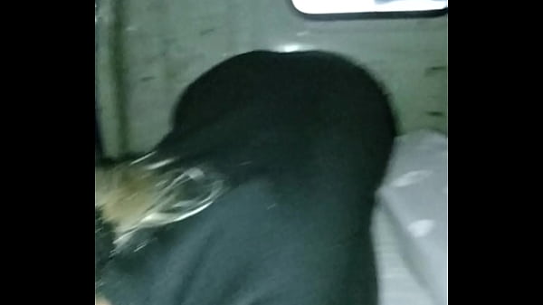 Image Sexy girl sucks dick at the back of the truck in the city center