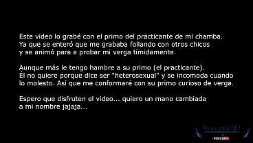 Image El practicante de mi chamba le dijo a su primo que yo grababa y follaba chicos y se anim&oacute_ a que lo folle - VERSION FREE