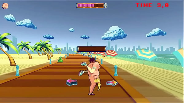 Image Hot blonde in roller skates having sex with anyone she finds on the street in Rollerbabe hentai game